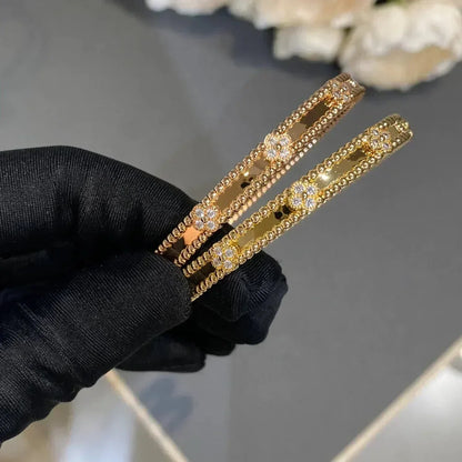[Echo Fine ]CLOVER BRACELET 4MM DIAMONDS