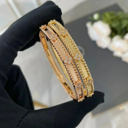 [Echo Fine ]CLOVER BRACELET 4MM DIAMONDS