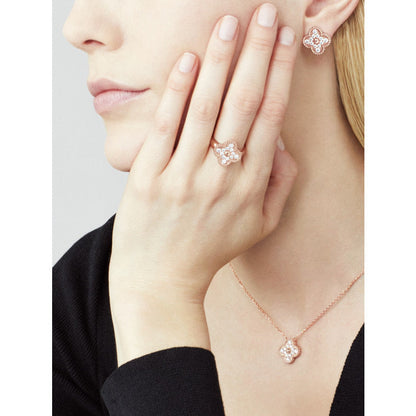 [Echo Fine ]CLOVER 15MM DIAMOND SINGLE FLOWER NECKLACE