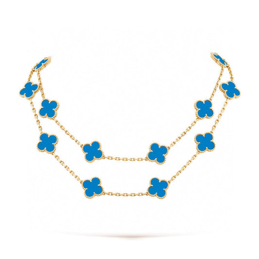 [Echo Fine ]CLOVER 20 MOTIFS TURQUOISE GOLD