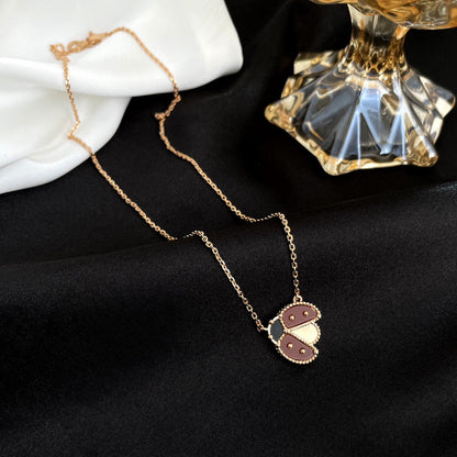 [Echo Fine ]LUCKY  CARNELIANS LADYBUG NECKLACE