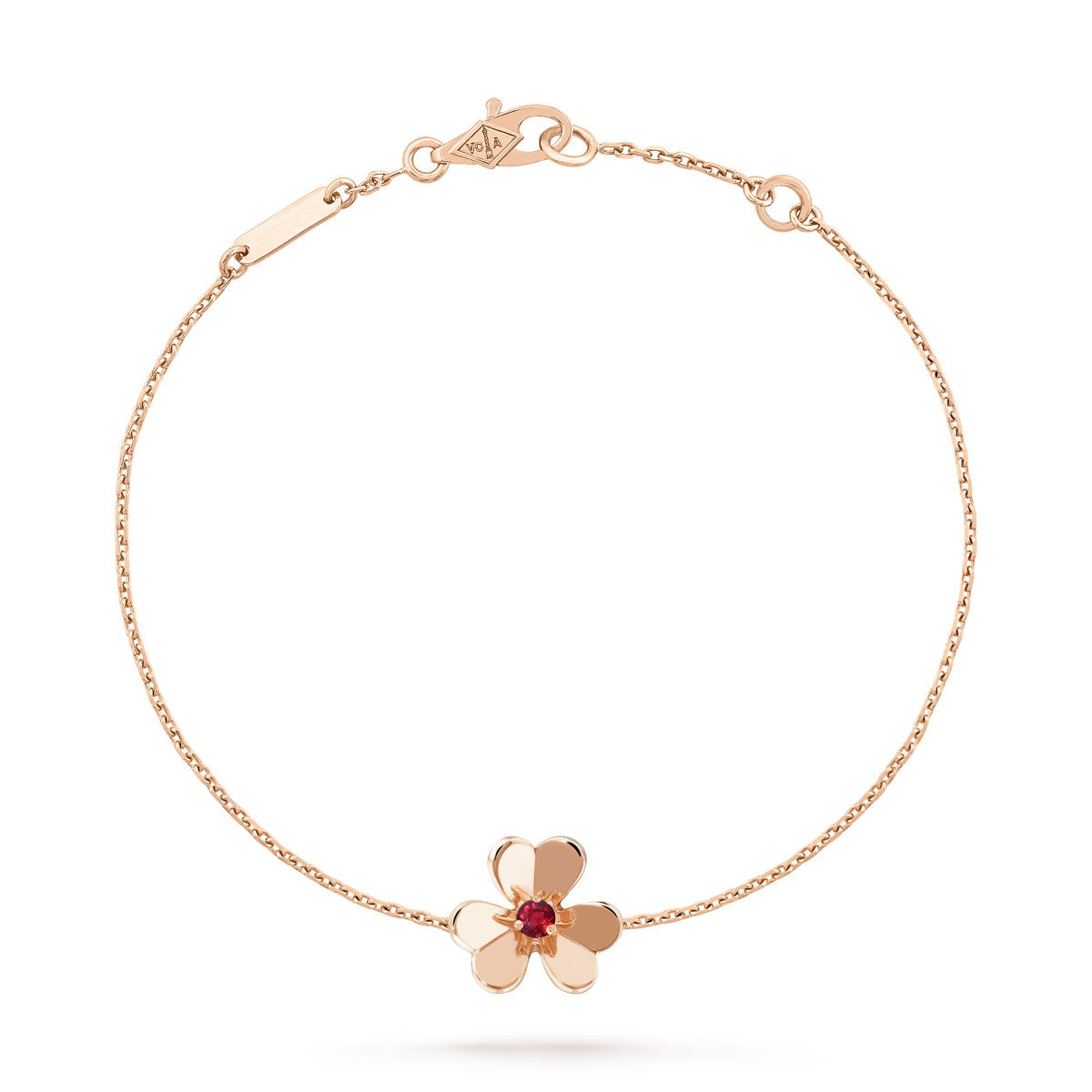 [Echo Fine ]FRIVOLE GOLD FLOWER PINK MALACHITE BRACELET