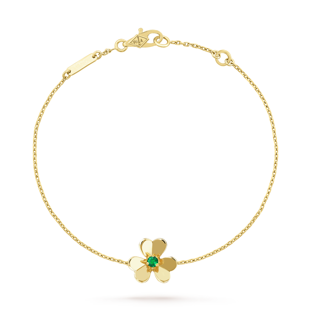 [Echo Fine ]FRIVOLE GOLD FLOWER PINK MALACHITE BRACELET