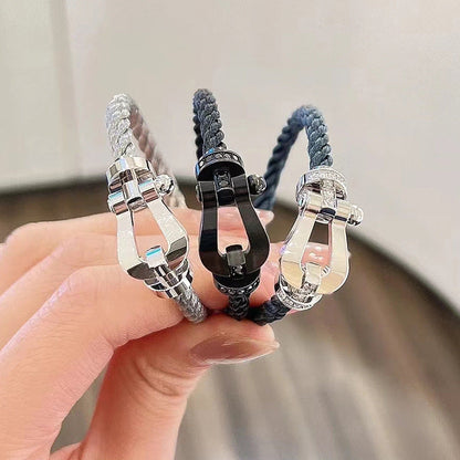 [Echo Fine ]FORCE LARGE HORSESHOE NO DIAMOND BRACELET SILVER