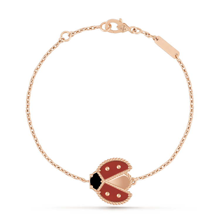 [Echo Fine ]LUCKY SPRING 1 MOTIF PINK GOLD BRACELET