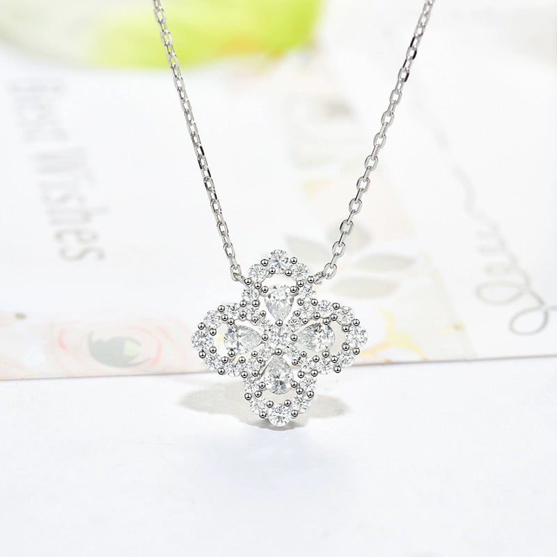 [Echo Fine ]LOOP NECKLACE FULL MOTIF DIAMOND 16MM MULTIPLE COLORS