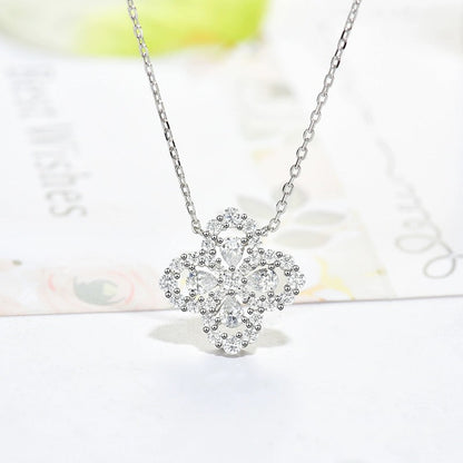 [Echo Fine ]LOOP NECKLACE FULL MOTIF DIAMOND 16MM MULTIPLE COLORS