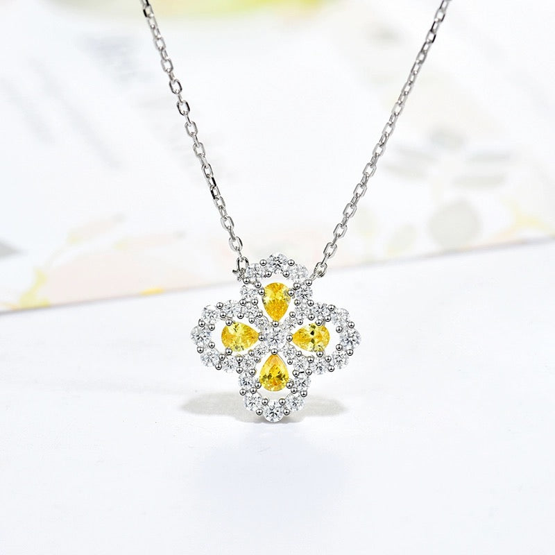 [Echo Fine ]LOOP NECKLACE FULL MOTIF DIAMOND 16MM MULTIPLE COLORS