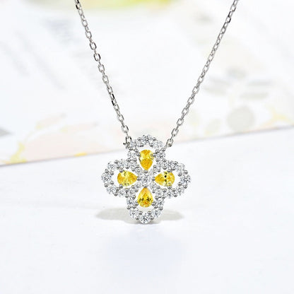 [Echo Fine ]LOOP NECKLACE FULL MOTIF DIAMOND 16MM MULTIPLE COLORS