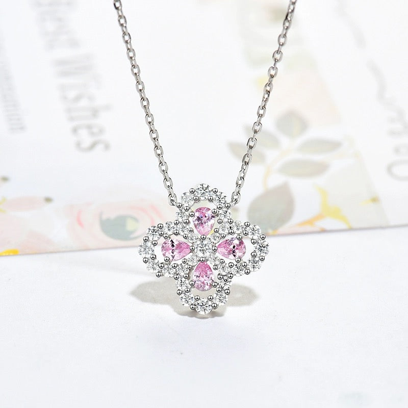 [Echo Fine ]LOOP NECKLACE FULL MOTIF DIAMOND 16MM MULTIPLE COLORS