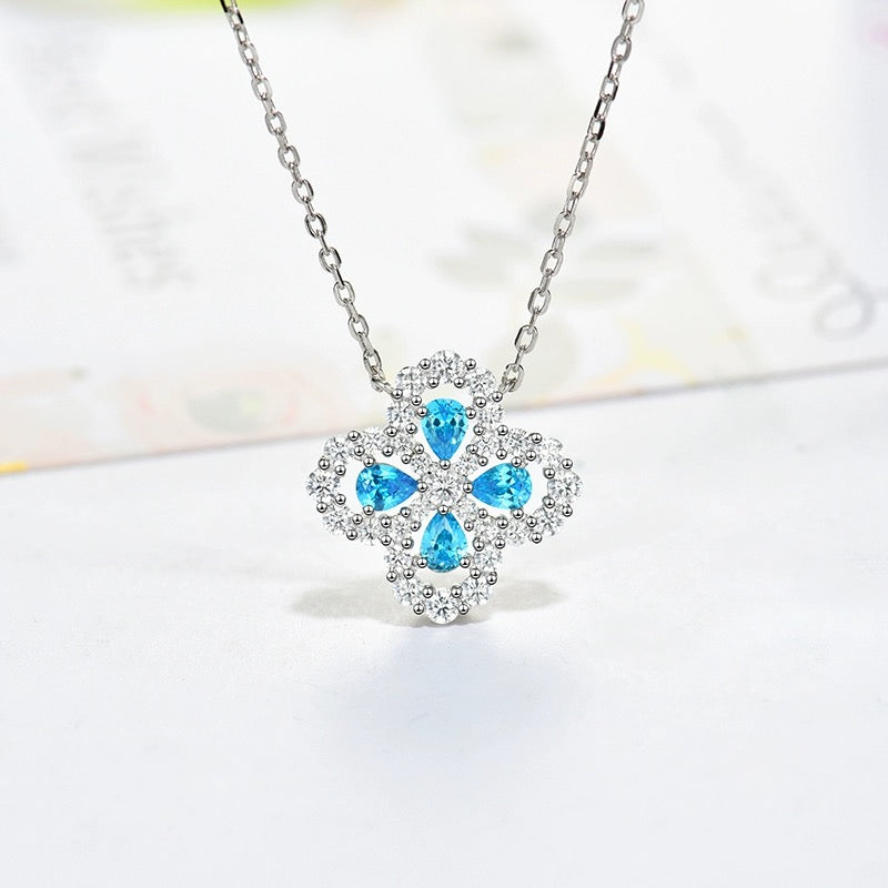 [Echo Fine ]LOOP NECKLACE FULL MOTIF DIAMOND 16MM MULTIPLE COLORS