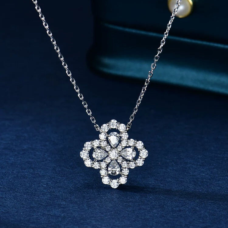 [Echo Fine ]LOOP NECKLACE FULL MOTIF DIAMOND 16MM MULTIPLE COLORS