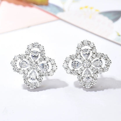 [Echo Fine ]LOOP EARRINGS FULL MOTIF DIAMOND 16MM