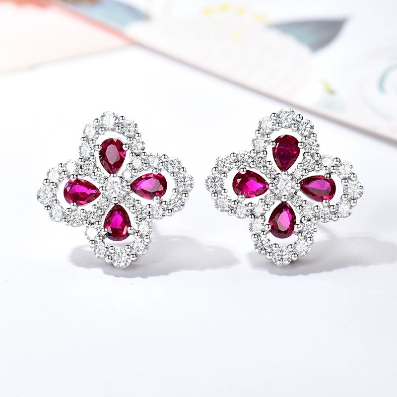 [Echo Fine ]LOOP EARRINGS FULL MOTIF DIAMOND 16MM