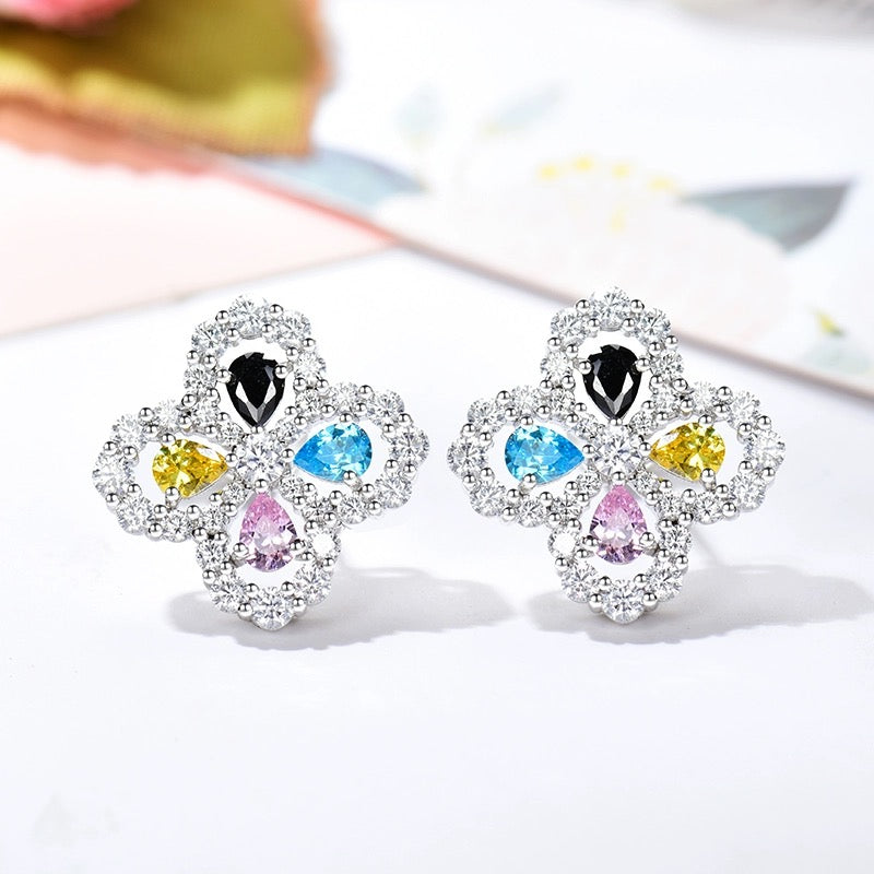 [Echo Fine ]LOOP EARRINGS FULL MOTIF DIAMOND 16MM