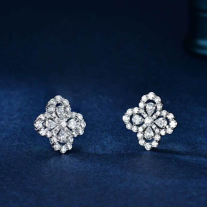 [Echo Fine ]LOOP EARRINGS FULL MOTIF DIAMOND 16MM