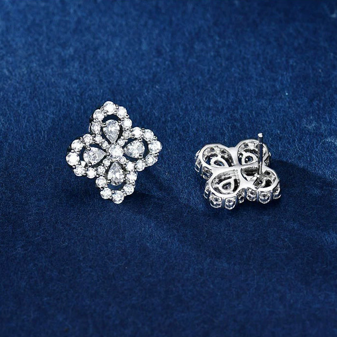 [Echo Fine ]LOOP EARRINGS FULL MOTIF DIAMOND 16MM