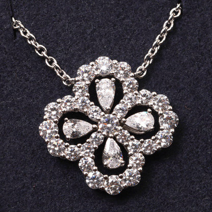 [Echo Fine ]LOOP NECKLACE FULL MOTIF DIAMOND 16MM MULTIPLE COLORS