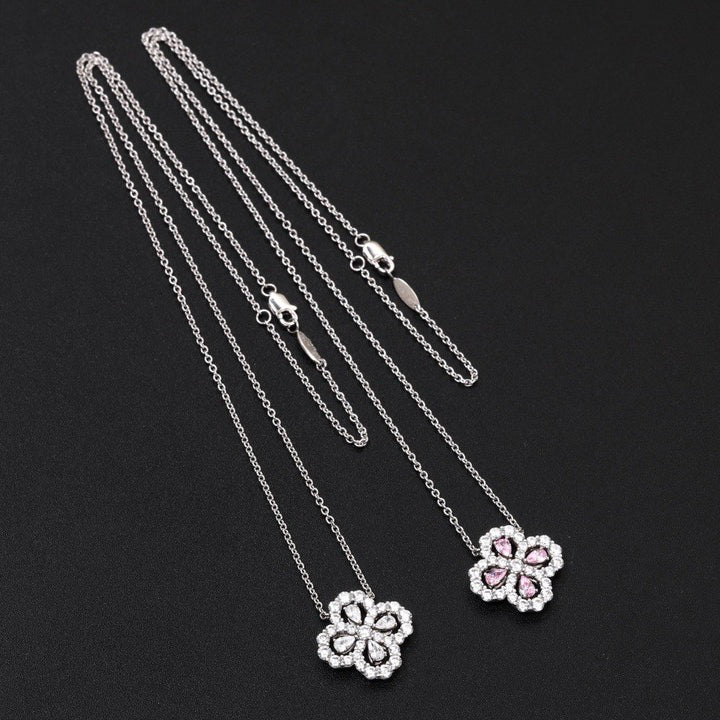 [Echo Fine ]LOOP NECKLACE FULL MOTIF DIAMOND 16MM MULTIPLE COLORS