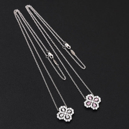 [Echo Fine ]LOOP NECKLACE FULL MOTIF DIAMOND 16MM MULTIPLE COLORS