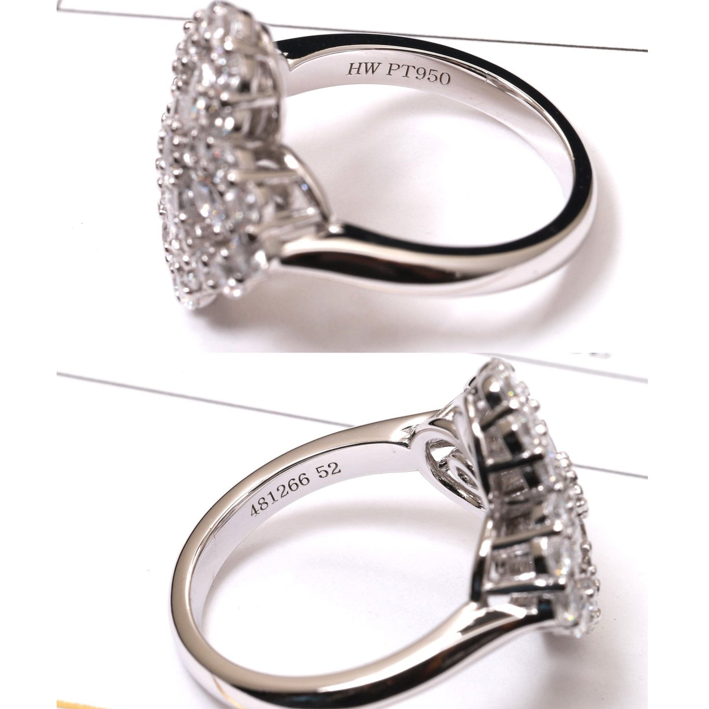 [Echo Fine ]LOOP RING FULL MOTIF DIAMOND 16MM SILVE