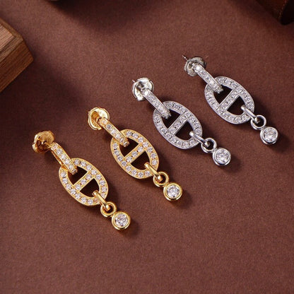 [Echo Fine ]HM CHAINE DIAMOND EARRINGS