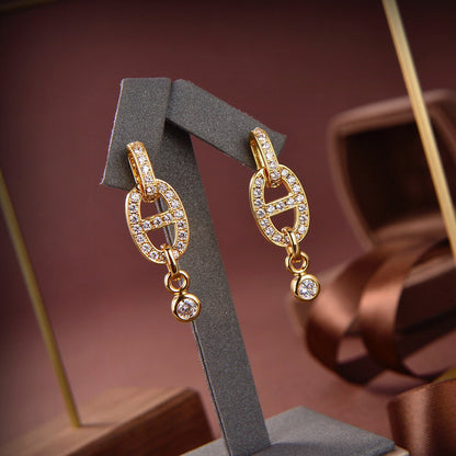 [Echo Fine ]HM CHAINE DIAMOND EARRINGS