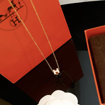 [Echo Fine ]H WHITE SQUARE GOLD NECKLACE