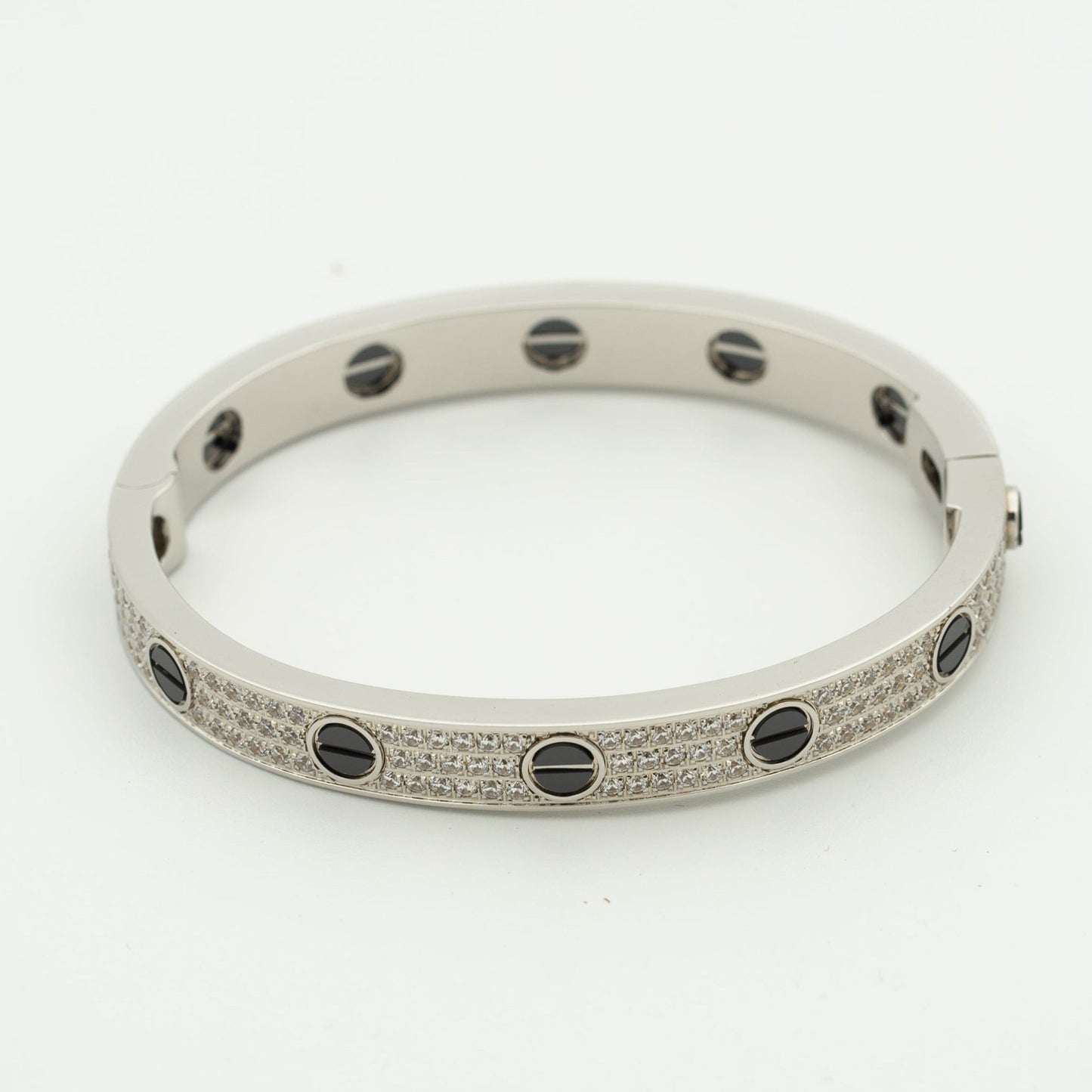 [Echo Fine ]LOVE BRACELET 6.1MM DIAMOND-PAVED CERAMIC