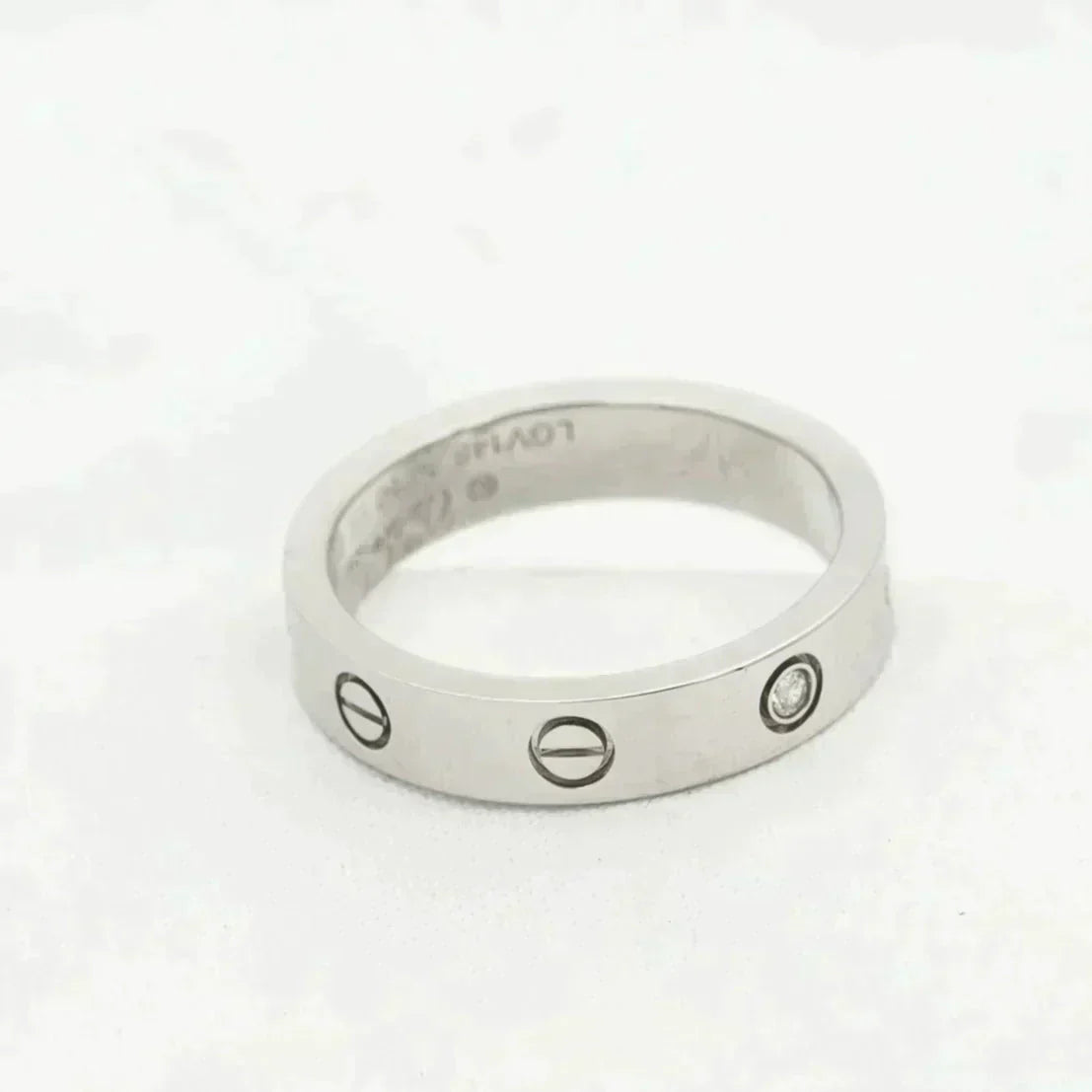 [Echo Fine ]LOVE RING 4MM 1 DIAMOND SILVER