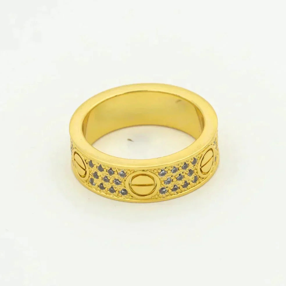 [Echo Fine ]LOVE RING 5.5MM DIAMONDS PAVED