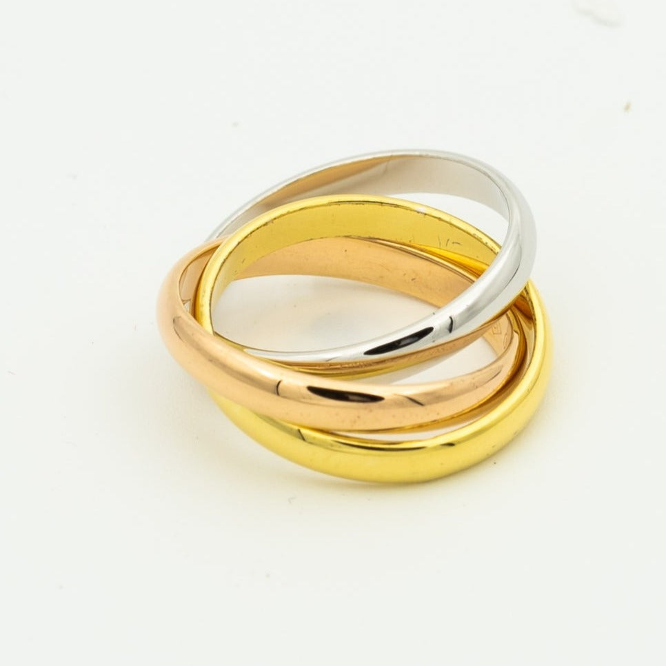 [Echo Fine ]TRINITY RING GOLD PINK GOLD SILVER