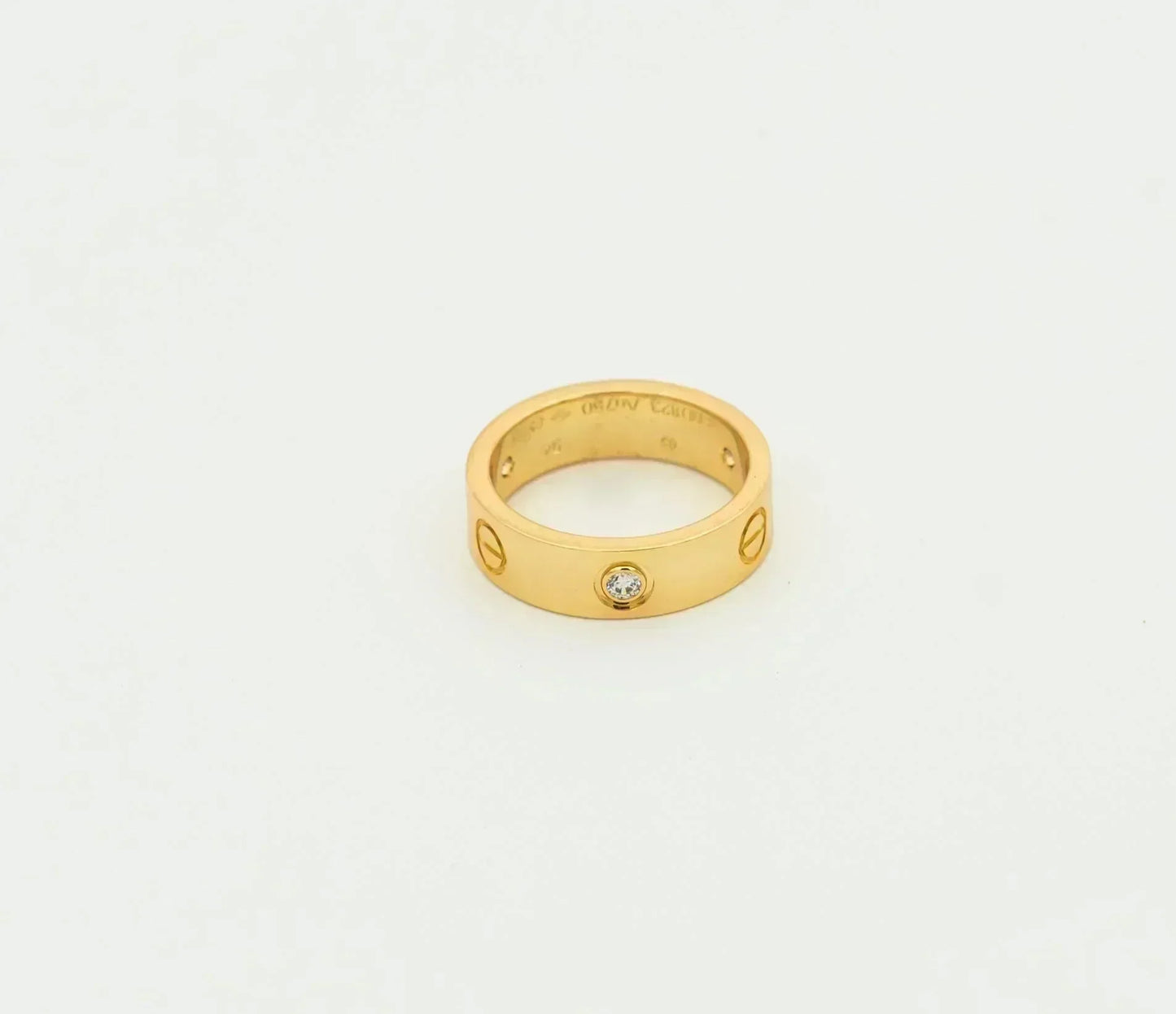 [Echo Fine ]LOVE RING 5.5MM 3 DIAMONDS GOLD