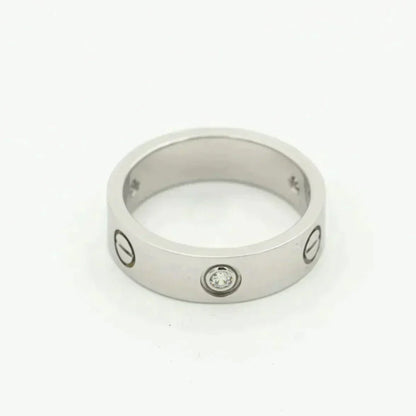[Echo Fine ]LOVE RING 5.5MM 3 DIAMONDS SILVER