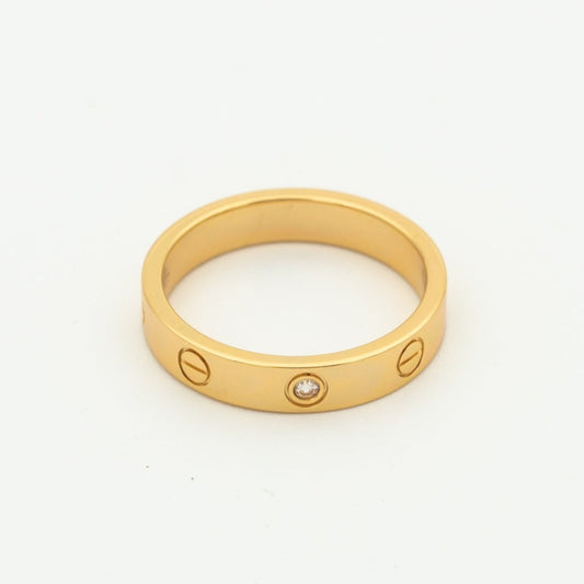 [Echo Fine ]LOVE RING 4MM 1 DIAMOND PINK GOLD