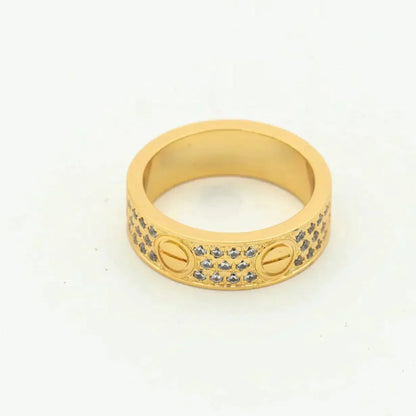 [Echo Fine ]LOVE RING 5.5MM DIAMONDS PAVED