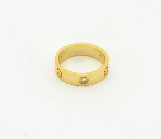 [Echo Fine ]LOVE RING 4MM 1 DIAMOND GOLD