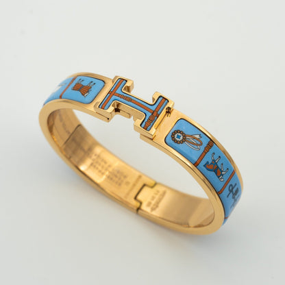 [Echo Fine ]H PINK GOLD BRACELET BLUE CERAMIC