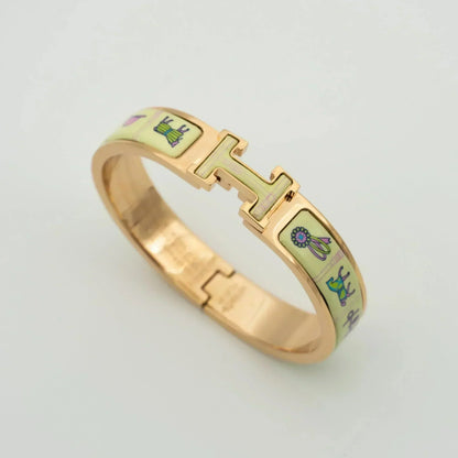 [Echo Fine ]H PINK GOLD BRACELET CREAM CERAMIC