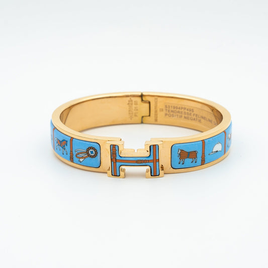 [Echo Fine ]H PINK GOLD BRACELET BLUE CERAMIC