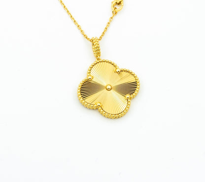 [Echo Fine ]CLOVER 25MM PEDANT NECKLACE GOLD