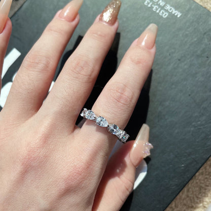 [Echo Fine ]Exquisite Pear Cut Tennis Ring