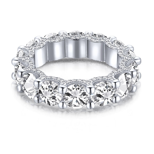 [Echo Fine ]Gorgeous Round Cut Tennis Ring