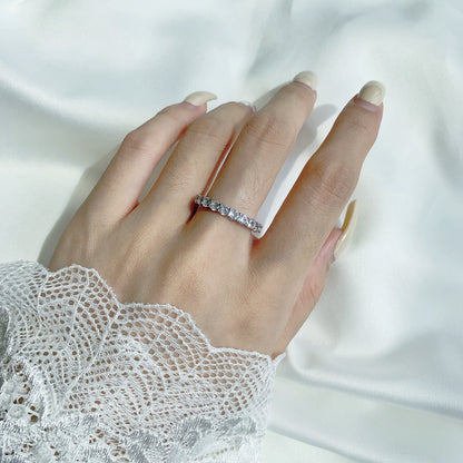 [Echo Fine ]Sparkling Round Cut Tennis Ring