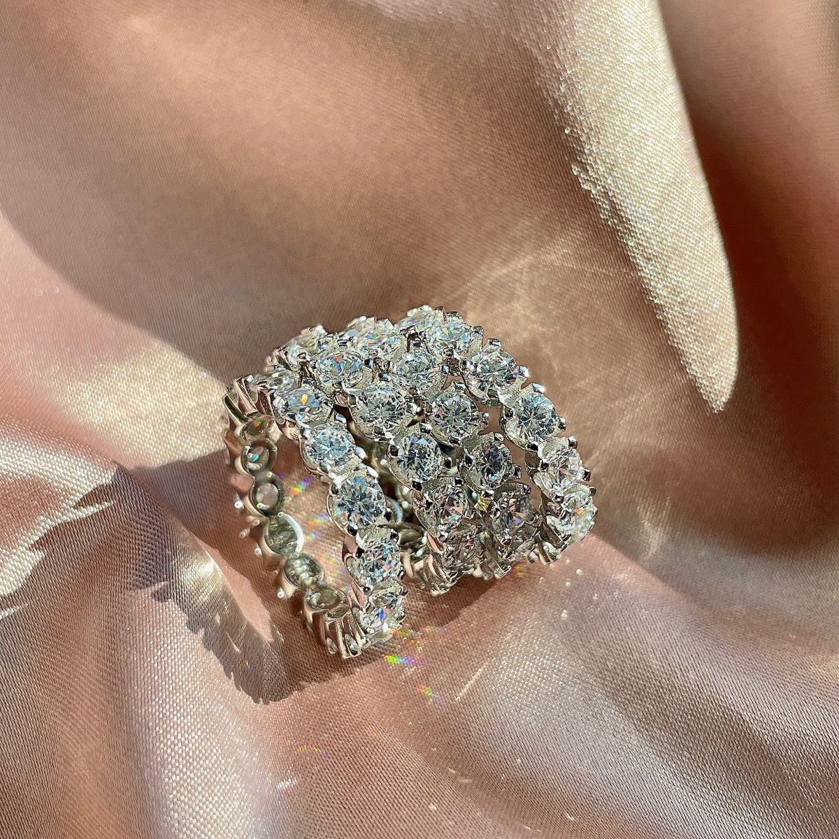 [Echo Fine ]Eternity Round Cut Tennis Ring