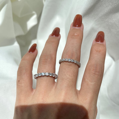 [Echo Fine ]Sparkling Round Cut Tennis Ring