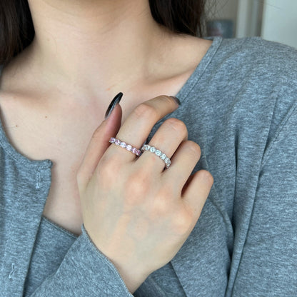 [Echo Fine ]Eternity Round Cut Tennis Ring