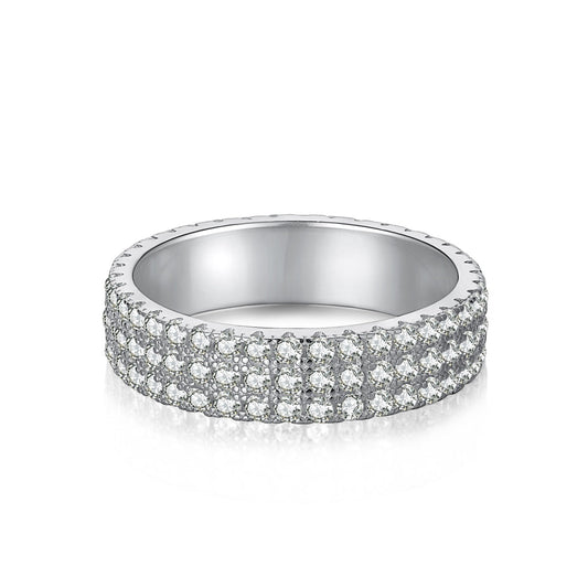 [Echo Fine ]Dainty Round Cut Tennis Ring