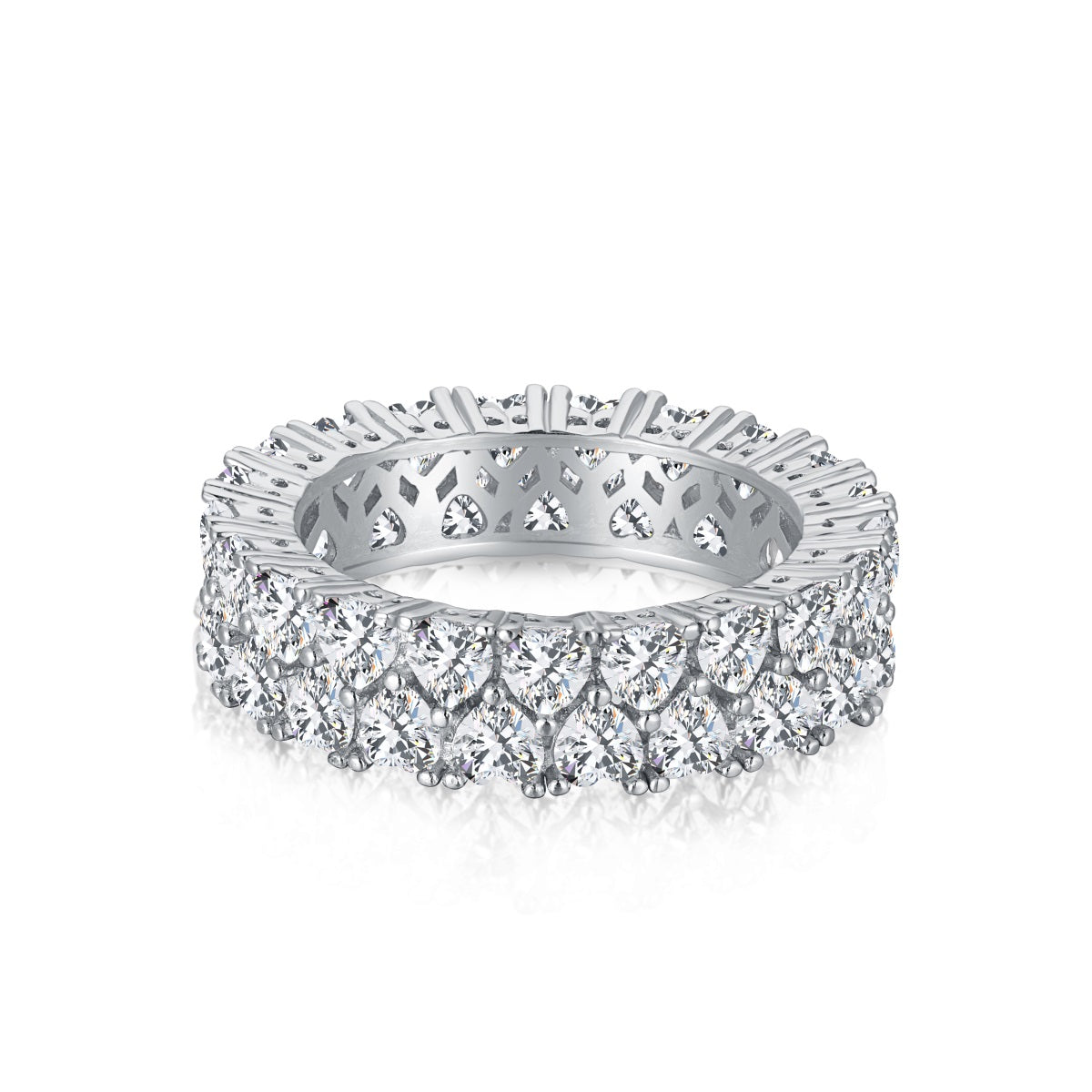 [Echo Fine ]Sparkling Full Heart Ring