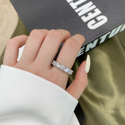 [Echo Fine ]Gorgeous Round Cut Tennis Ring